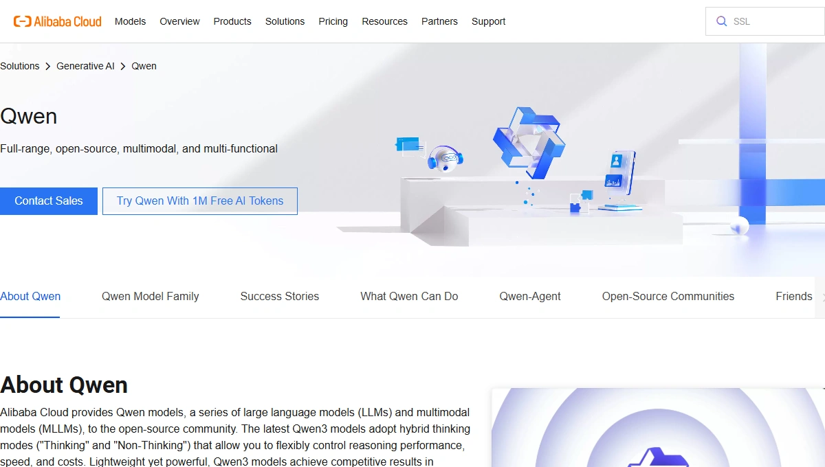 Qwen Image homepage